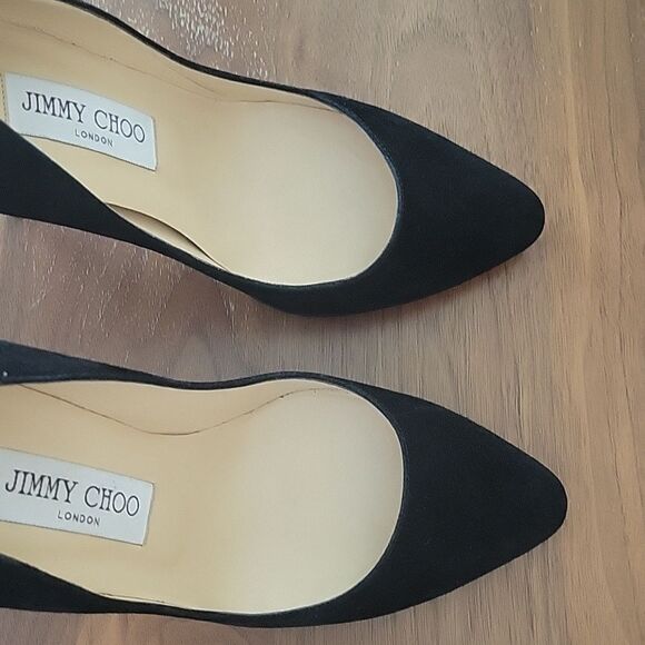 NWT Jimmy Choo Mitchel Mitchell Almond Suede Stiletto Heel 4" Pumps NIB 36.5 6 - Picture 6 of 16
